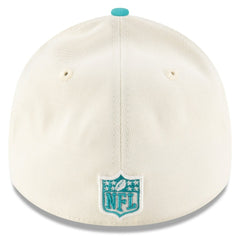 Miami Dolphins New Era 2025 NFL Draft 39THIRTY Flex Hat Cream/Aqua - NFL
