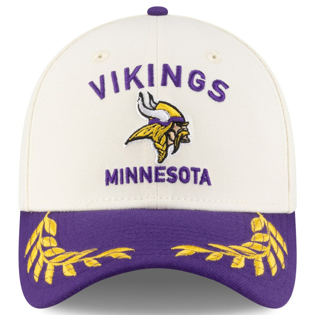 Minnesota Vikings New Era 2025 NFL Draft 39THIRTY Flex Hat Cream/Purple - NFL