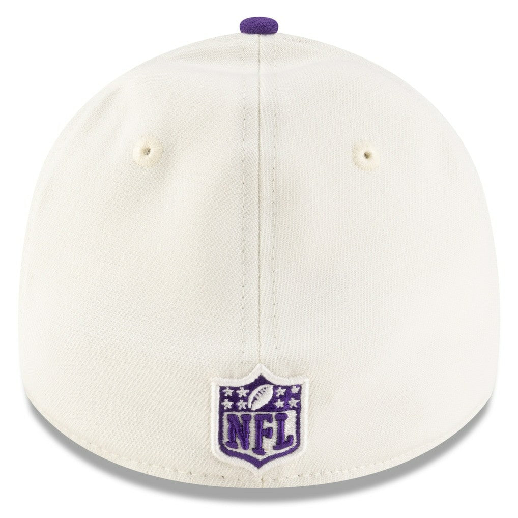 Minnesota Vikings New Era 2025 NFL Draft 39THIRTY Flex Hat Cream/Purple - NFL