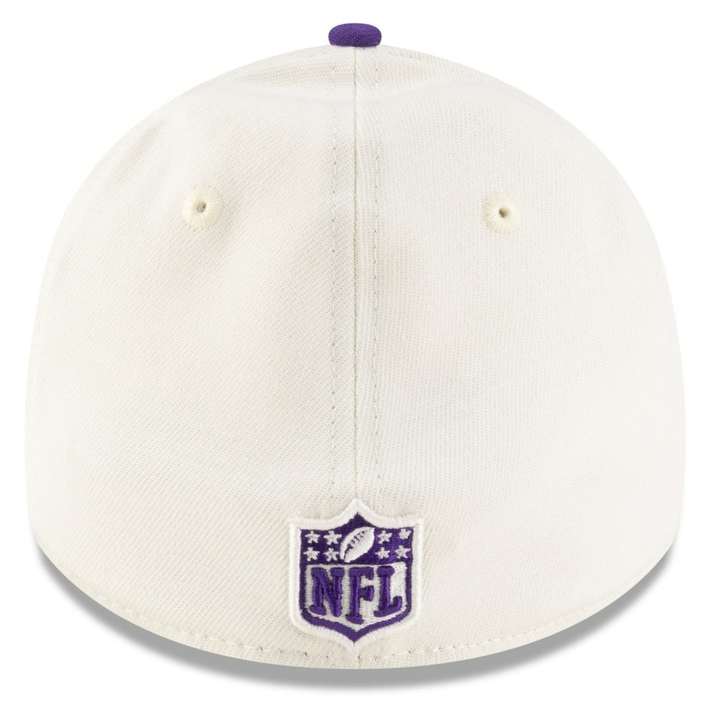 Minnesota Vikings New Era 2025 NFL Draft 39THIRTY Flex Hat Cream/Purple - NFL