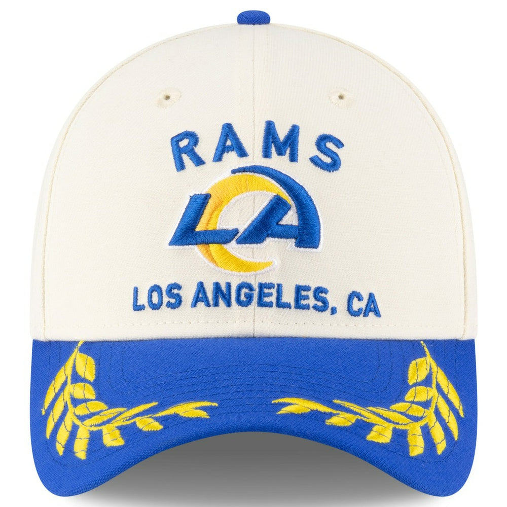 Los Angeles Rams New Era 2025 NFL Draft 39THIRTY Flex Hat Cream/Royal - NFL