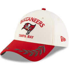 Tampa Bay Buccaneers New Era 2025 NFL Draft 39THIRTY Flex Hat Cream/Red - NFL