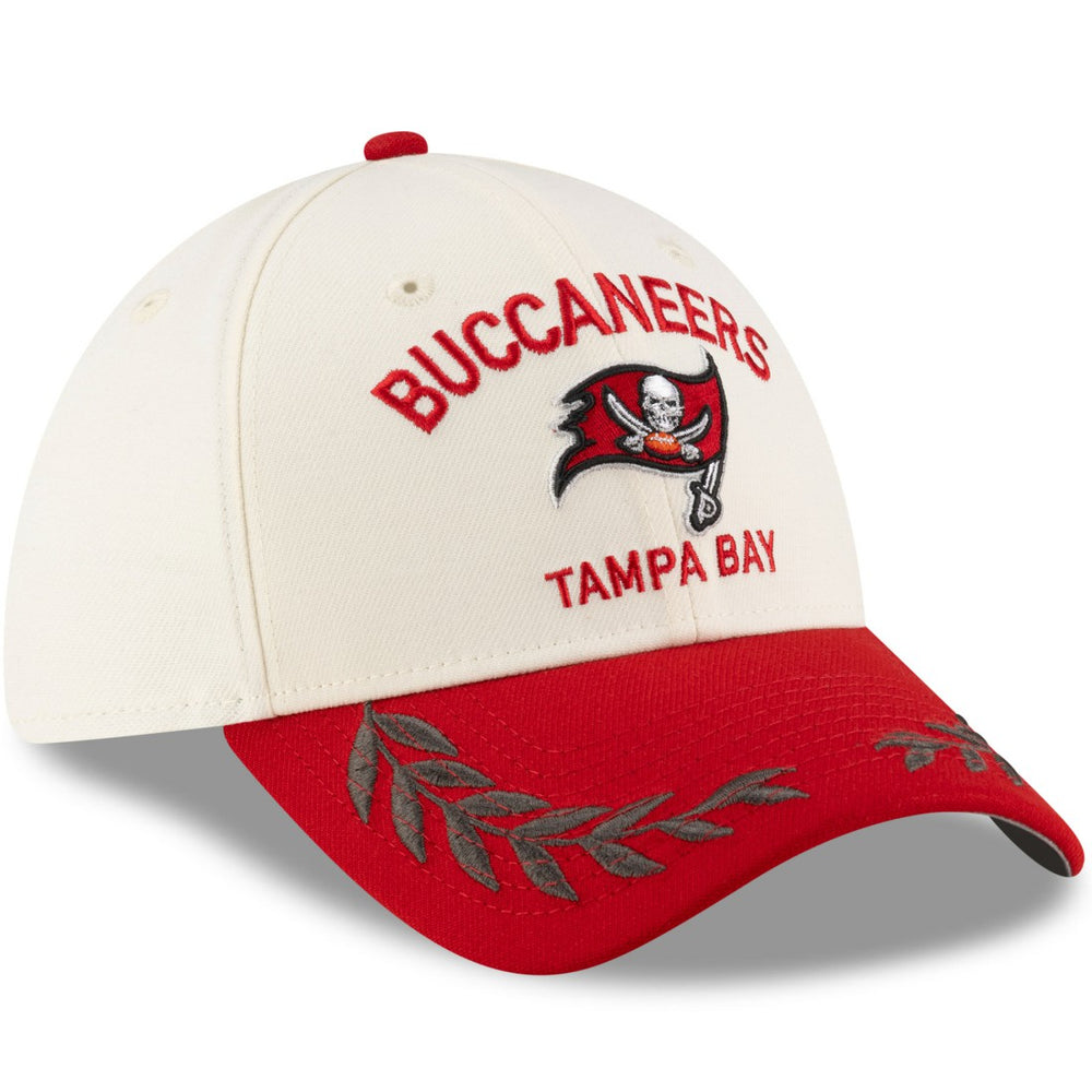 Tampa Bay Buccaneers New Era 2025 NFL Draft 39THIRTY Flex Hat Cream/Red - NFL
