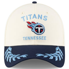 Tennessee Titans New Era 2025 NFL Draft 39THIRTY Flex Hat Cream/Navy - NFL