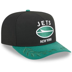 New York Jets New Era Youth 2025 NFL Draft A-Frame 9FIFTY Snapback Hat Black/Green - NFL