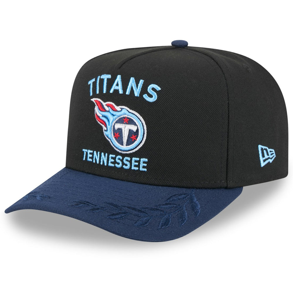 Tennessee Titans New Era Youth 2025 NFL Draft A-Frame 9FIFTY Snapback Hat Black/Navy - NFL