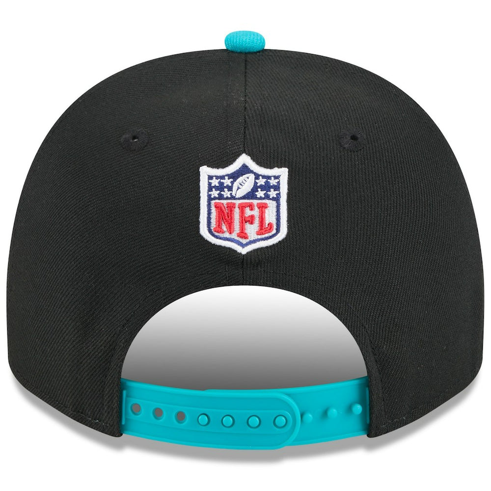 Miami Dolphins New Era Youth 2025 NFL Draft A-Frame 9FIFTY Snapback Hat Black/Aqua - NFL