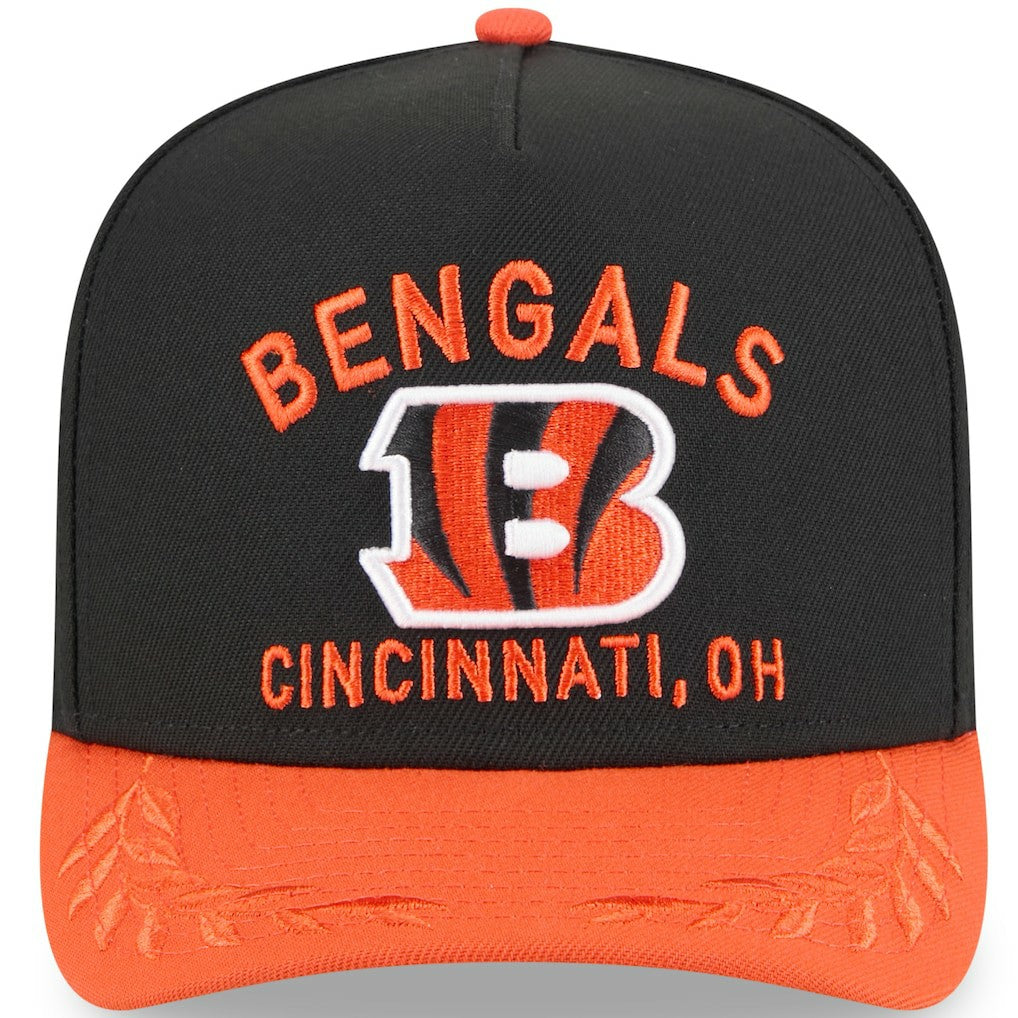 Cincinnati Bengals New Era Youth 2025 NFL Draft A-Frame 9FIFTY Snapback Hat Black/Orange - NFL