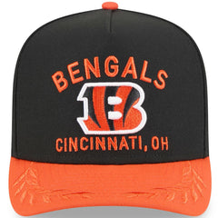 Cincinnati Bengals New Era Youth 2025 NFL Draft A-Frame 9FIFTY Snapback Hat Black/Orange - NFL