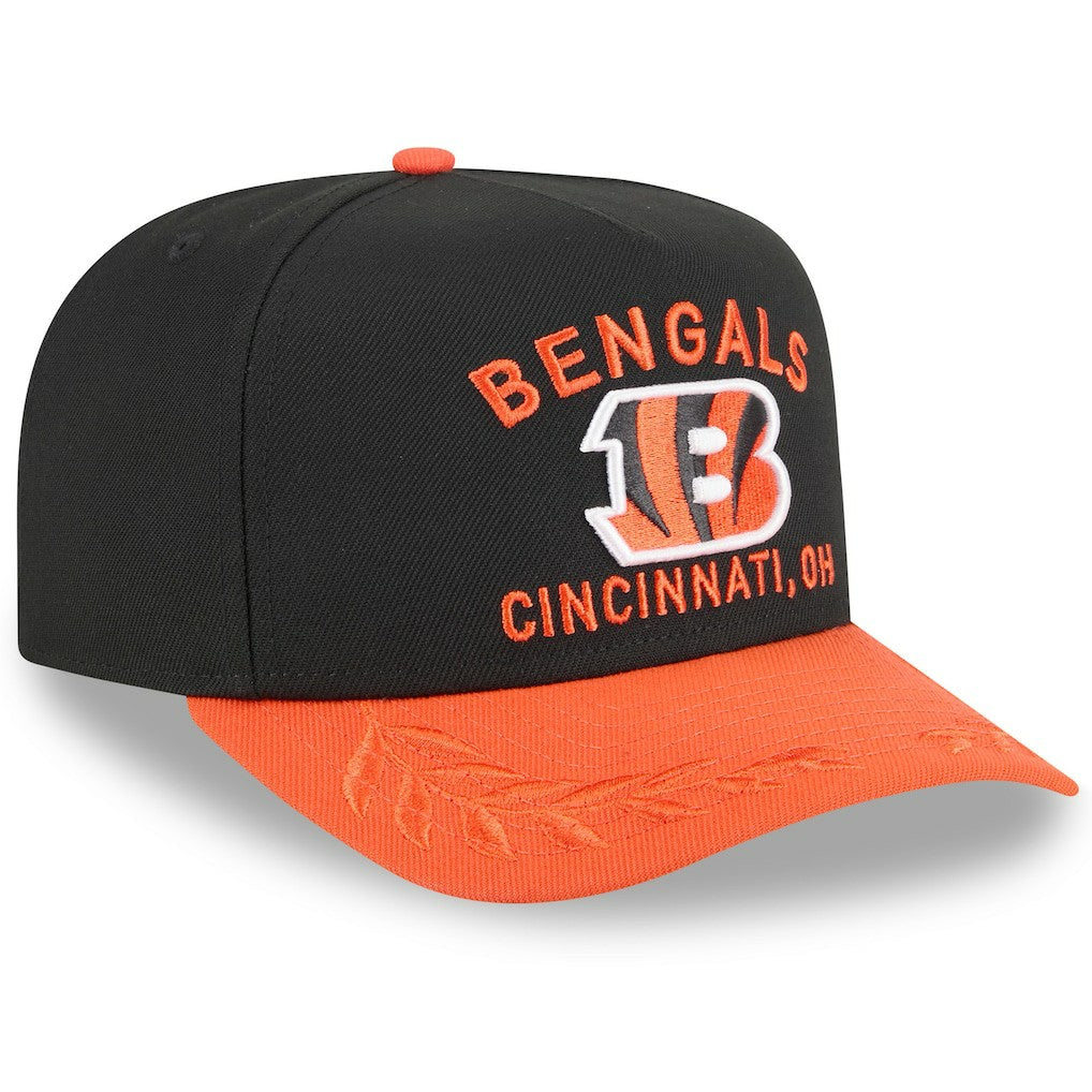 Cincinnati Bengals New Era Youth 2025 NFL Draft A-Frame 9FIFTY Snapback Hat Black/Orange - NFL