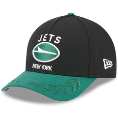 New York Jets New Era Youth 2025 NFL Draft 9FORTY A-Frame M-Crown Adjustable Hat Black/Green - NFL