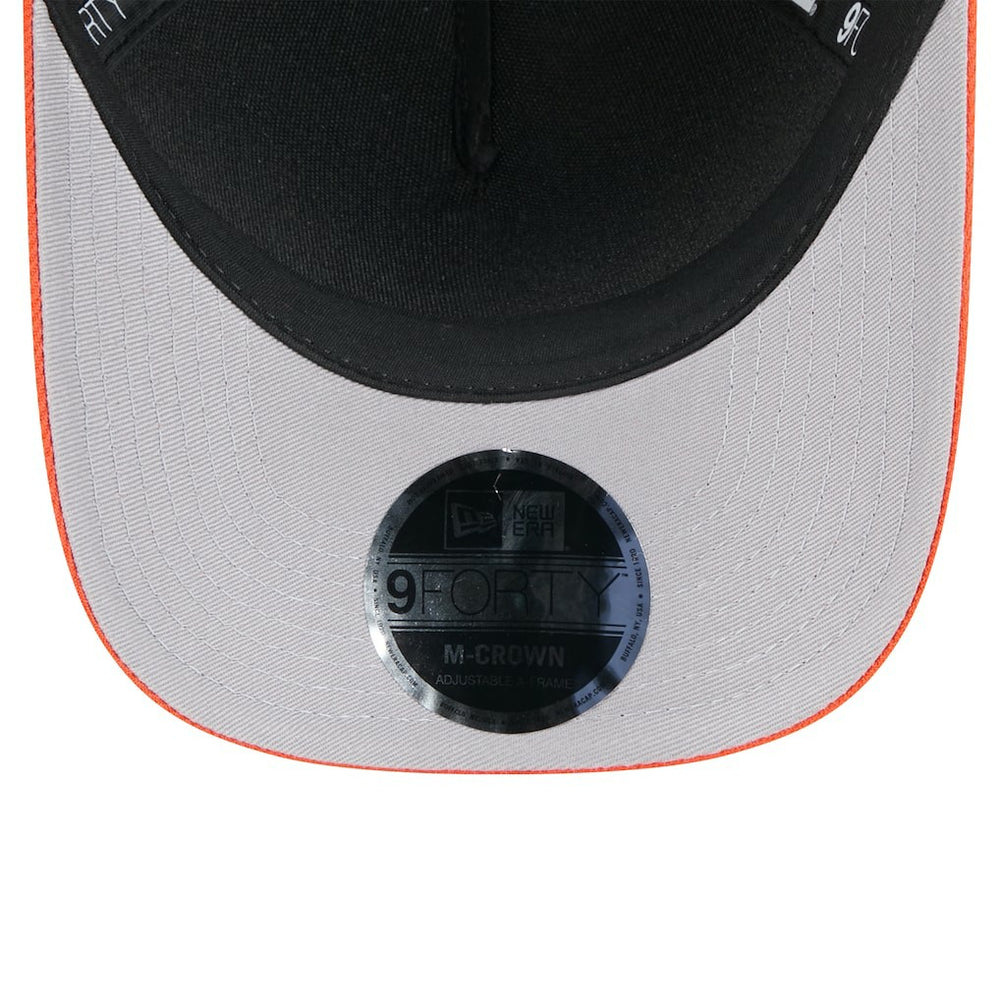 Cincinnati Bengals New Era Youth 2025 NFL Draft 9FORTY A-Frame M-Crown Adjustable Hat Black/Orange - NFL