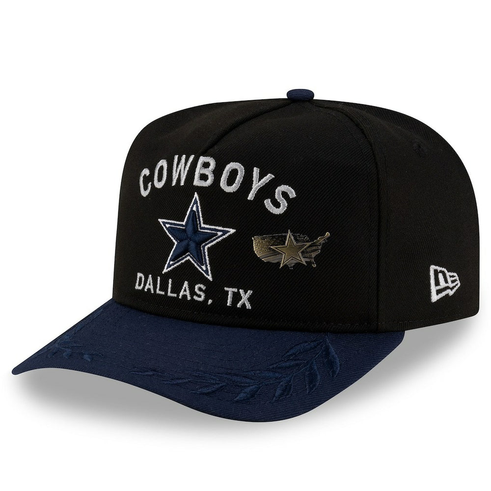 Dallas Cowboys New Era 2025 NFL Draft On Stage A-Frame 59FIFTY Fitted Hat Black/Navy - NFL