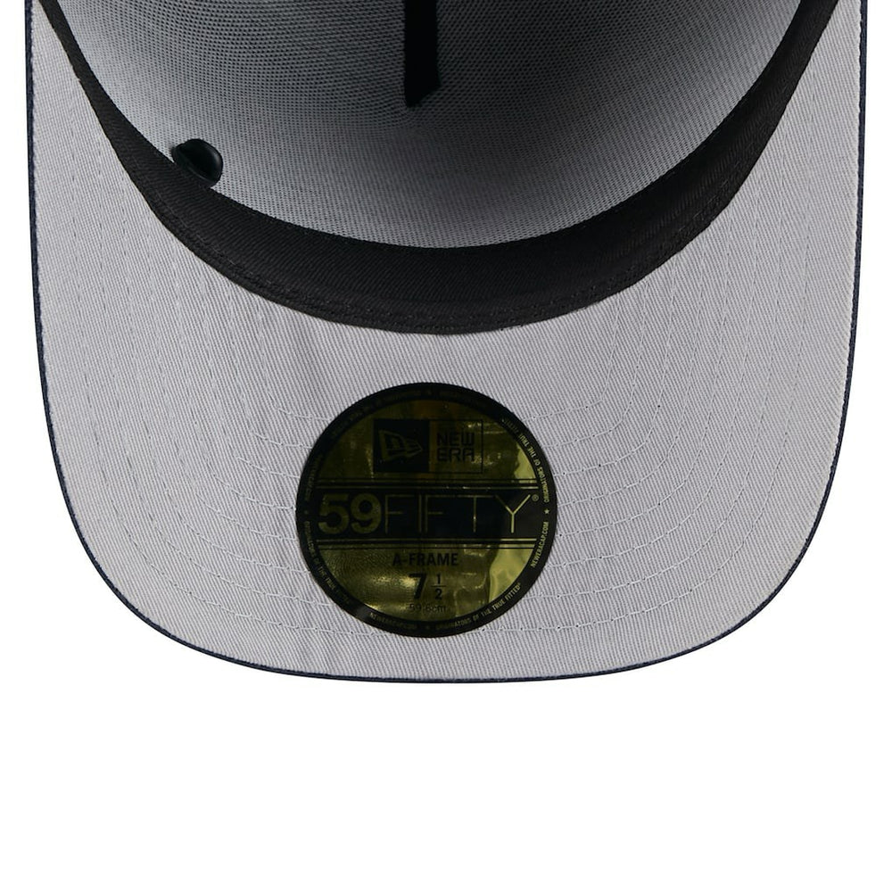 Dallas Cowboys New Era 2025 NFL Draft On Stage A-Frame 59FIFTY Fitted Hat Black/Navy - NFL