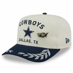 Dallas Cowboys New Era 2025 NFL Draft A-Frame 59FIFTY Fitted Hat Cream/Navy - NFL