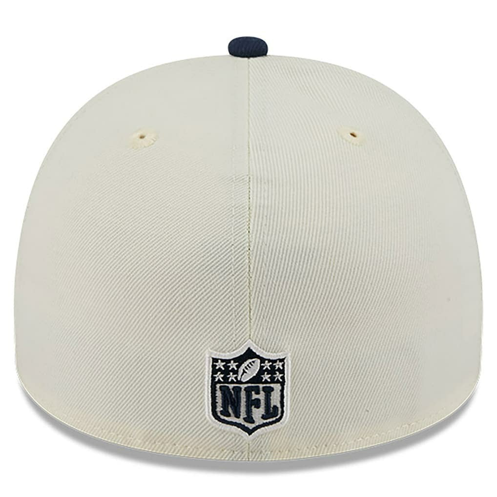 Dallas Cowboys New Era 2025 NFL Draft A-Frame 59FIFTY Fitted Hat Cream/Navy - NFL