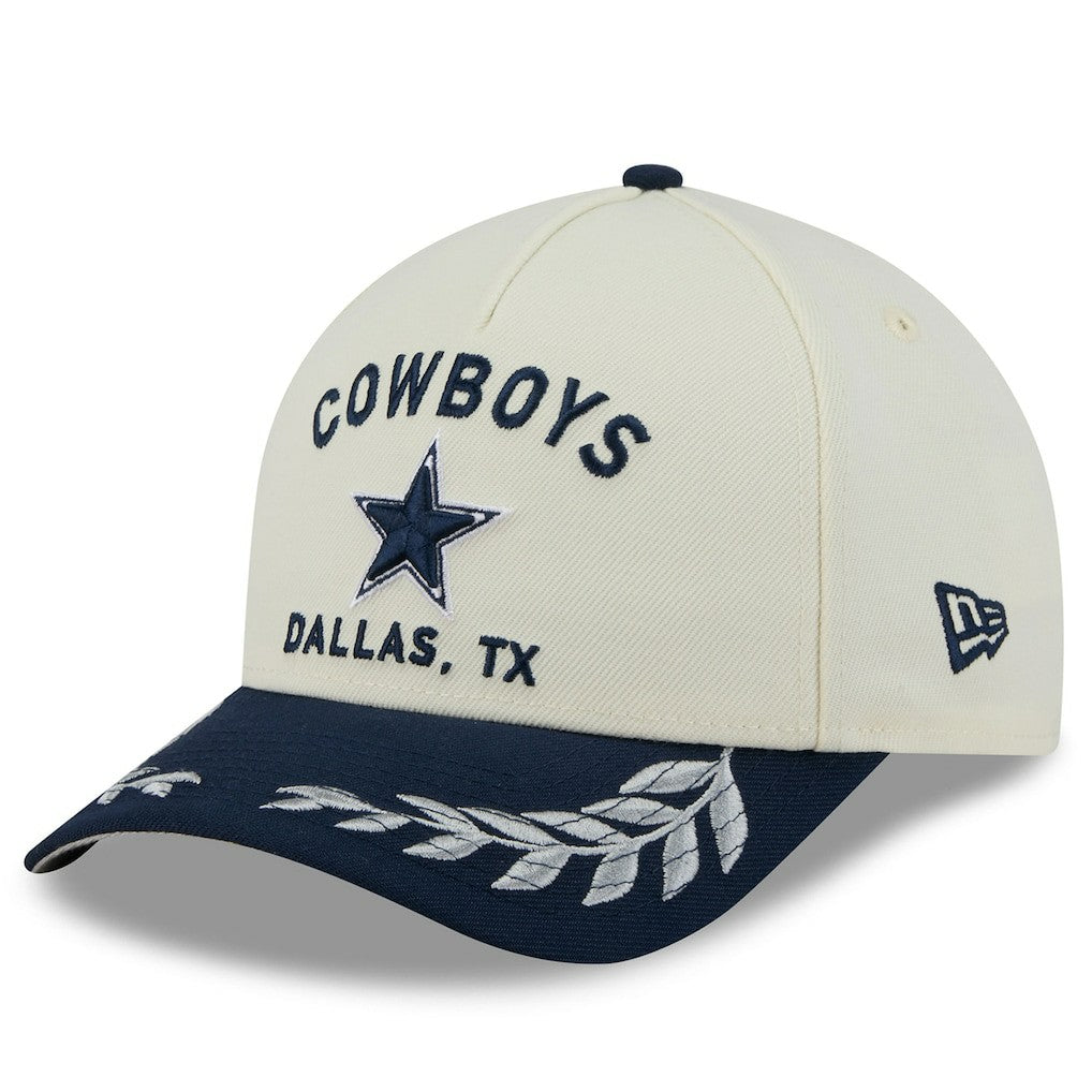 Dallas Cowboys New Era 2025 NFL Draft 39THIRTY Flex Hat Cream/Navy - NFL