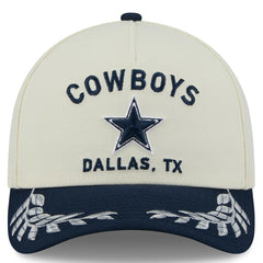 Dallas Cowboys New Era 2025 NFL Draft 39THIRTY Flex Hat Cream/Navy - NFL