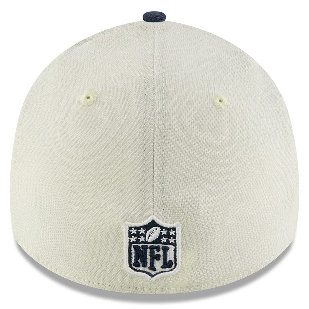 Dallas Cowboys New Era 2025 NFL Draft 39THIRTY Flex Hat Cream/Navy - NFL
