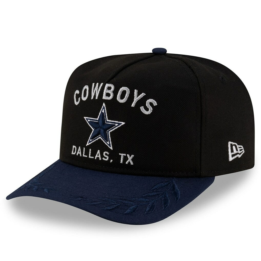 Dallas Cowboys New Era Youth 2025 NFL Draft A-Frame 9FIFTY Snapback Hat Black/Navy - NFL