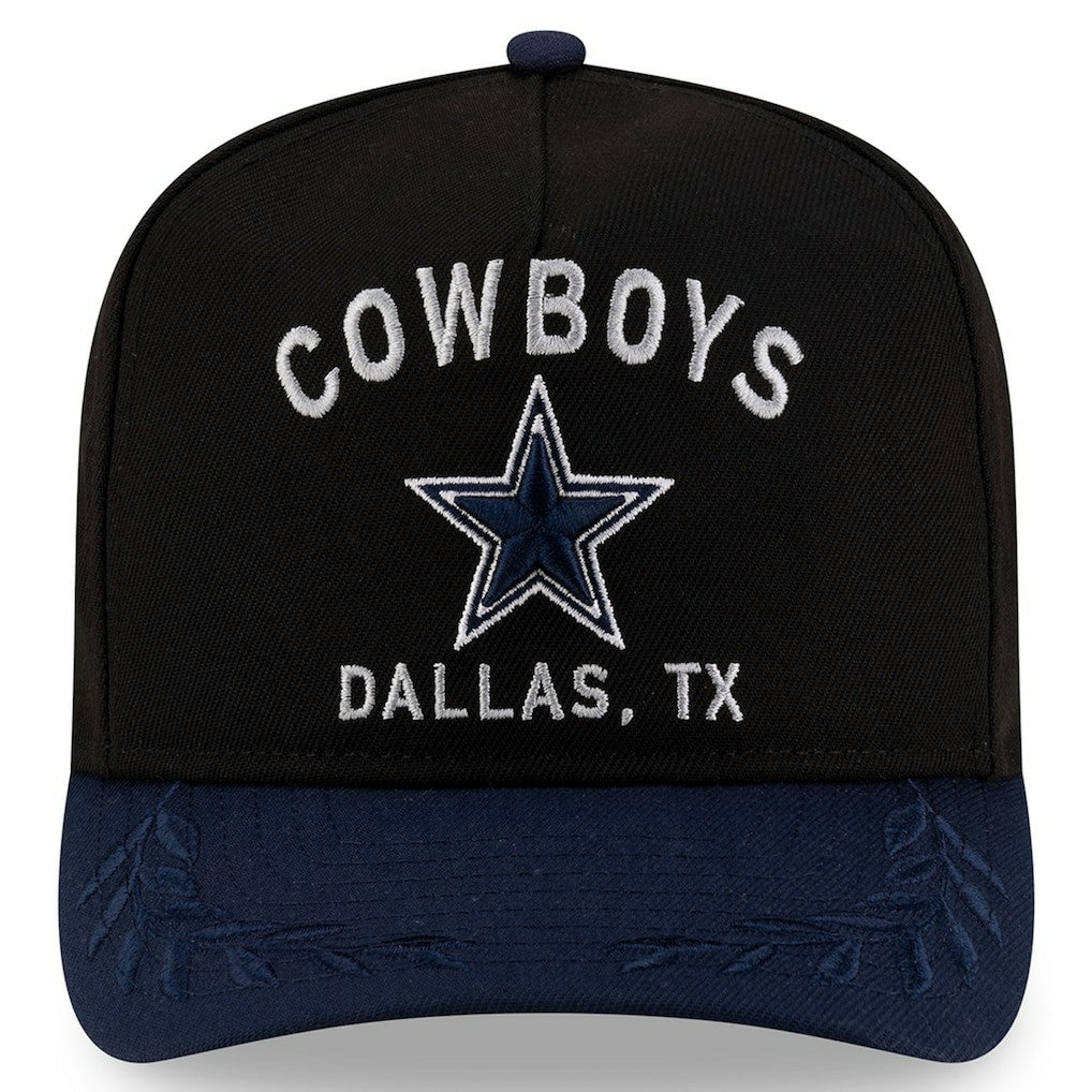 Dallas Cowboys New Era Youth 2025 NFL Draft A-Frame 9FIFTY Snapback Hat Black/Navy - NFL