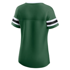 New York Jets Women's Original State Lace-Up T-Shirt Green - Fanatics