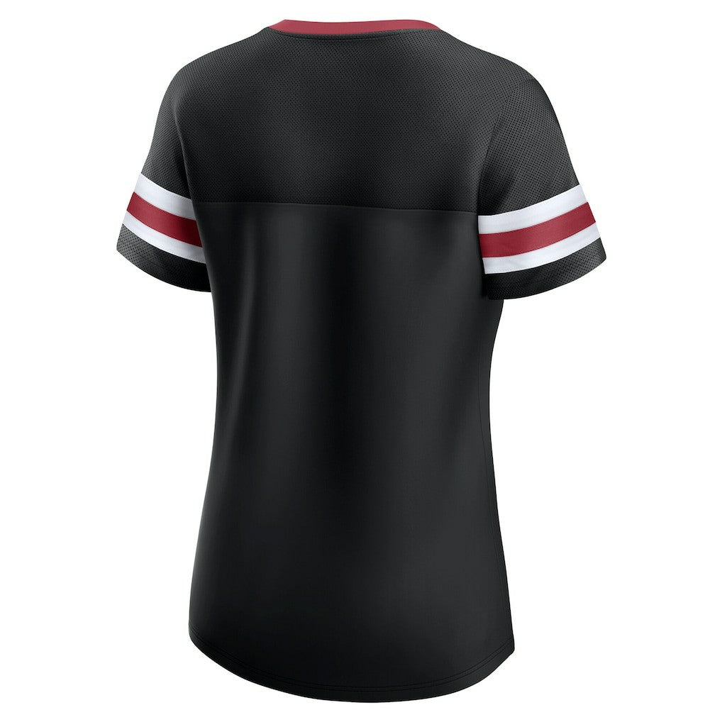 Arizona Cardinals Women's Original State Lace-Up T-Shirt Black - Fanatics