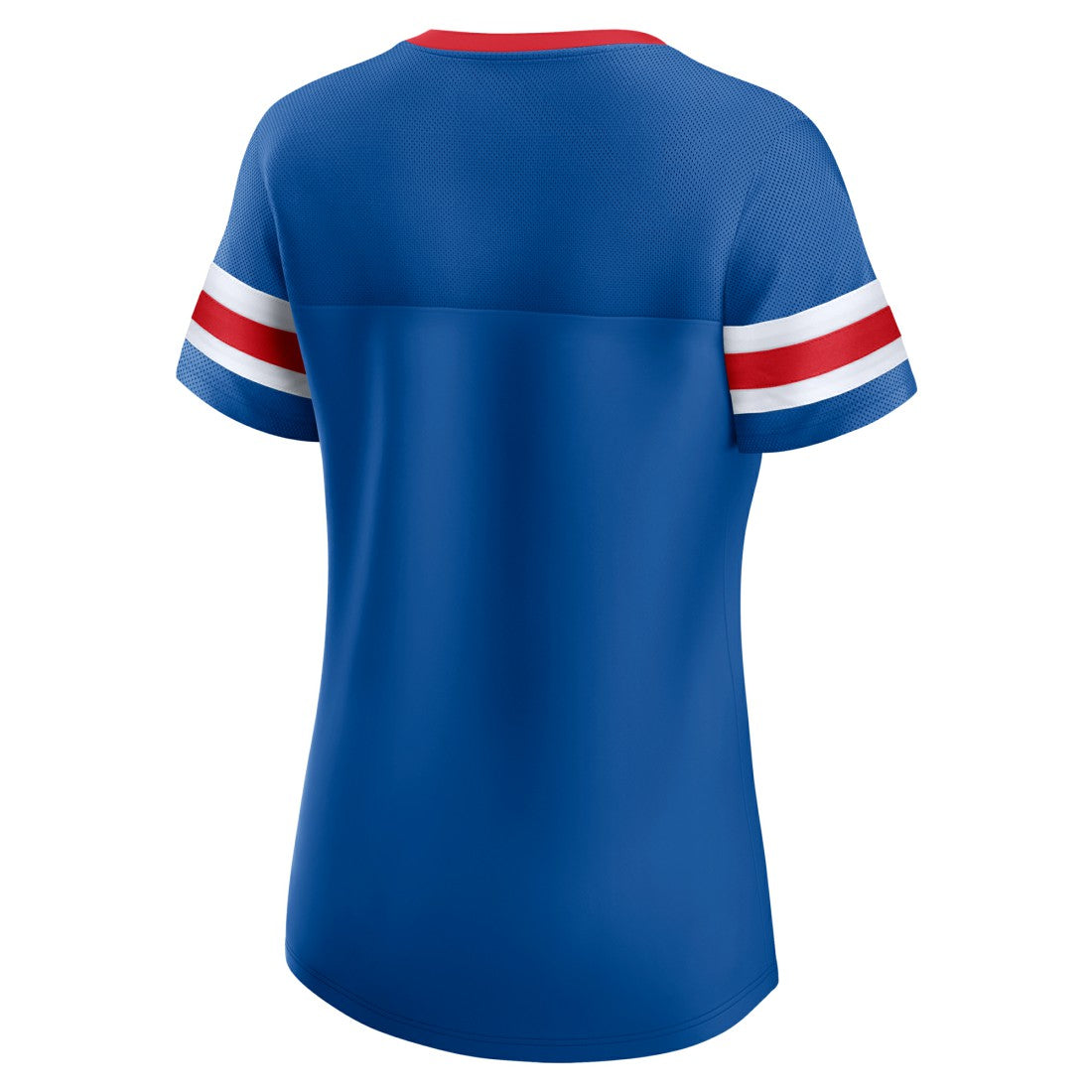 New York Giants Women's Bling Athena Jersey Style Lace-up T-Shirt Royal - Fanatics