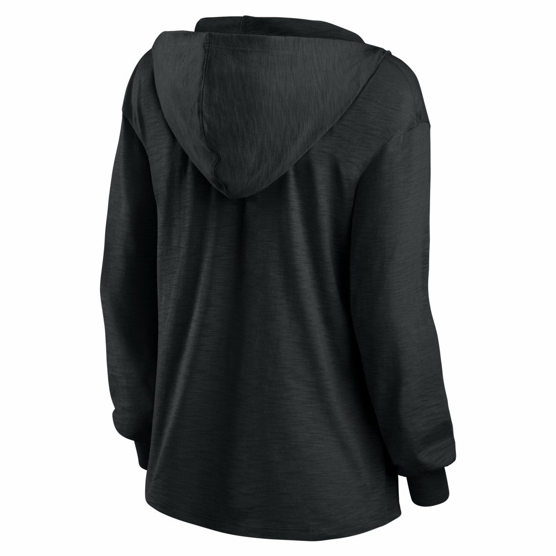 Green Bay Packers Women's Blackout Slub Hoodie V-Neck Long Sleeve T-Shirt - Fanatics