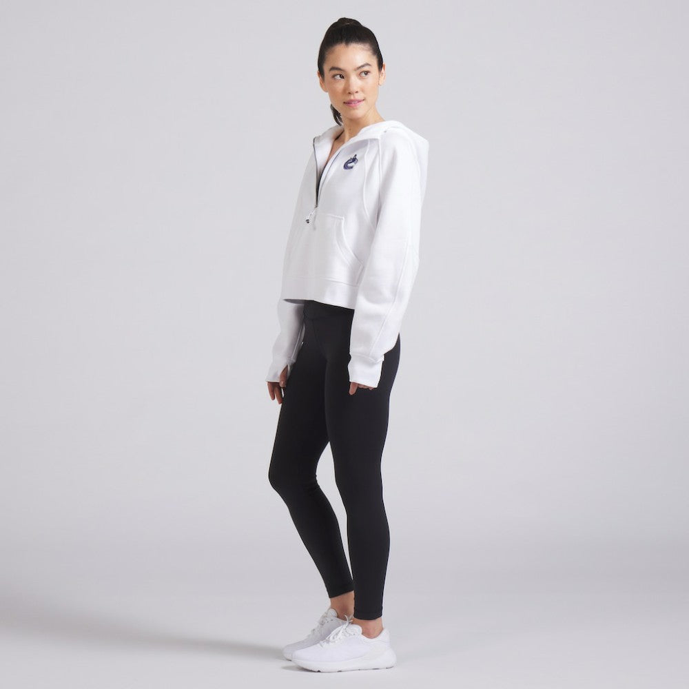 Vancouver Canucks - lululemon Women's Scuba Oversized Half-Zip Hoodie White