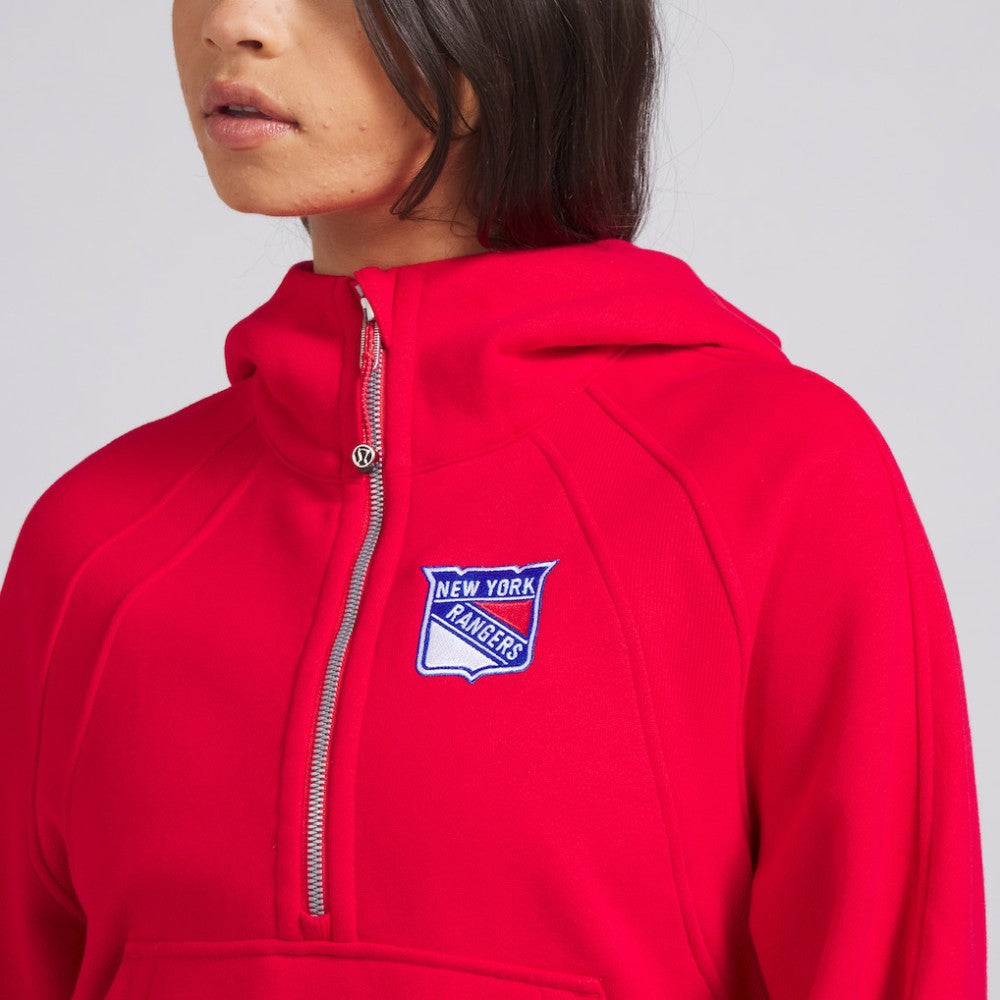 New York Rangers lululemon Women's Scuba Oversized Half-Zip Hoodie True Red