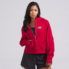 Montreal Canadiens - lululemon Women's Scuba Oversized Half-Zip Hoodie True Red