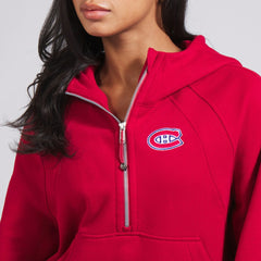 Montreal Canadiens - lululemon Women's Scuba Oversized Half-Zip Hoodie True Red