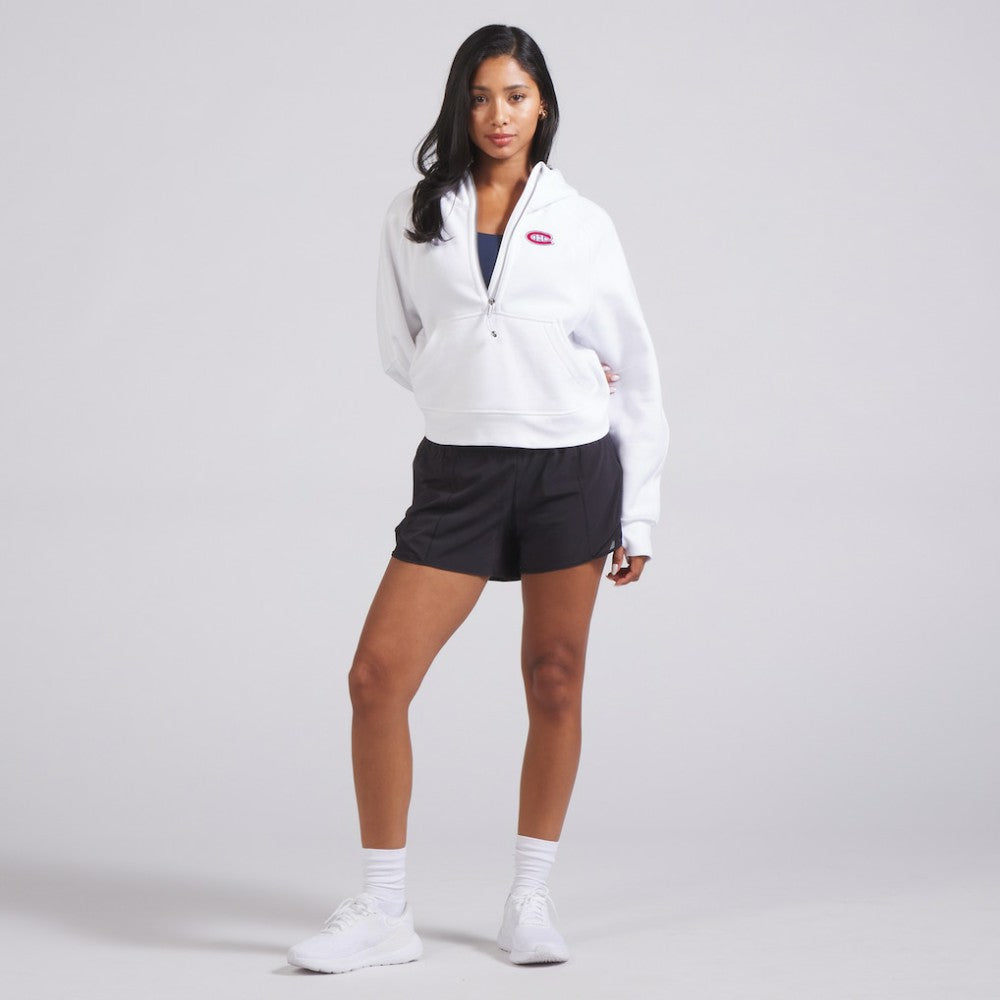 Montreal Canadiens - lululemon Women's Scuba Oversized Half-Zip Hoodie White