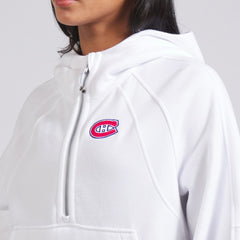 Montreal Canadiens - lululemon Women's Scuba Oversized Half-Zip Hoodie White