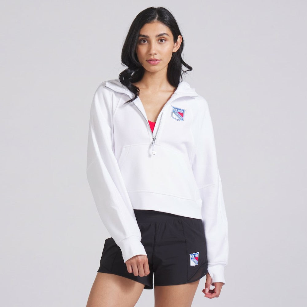 New York Rangers lululemon Women's Scuba Oversized Half-Zip Hoodie White