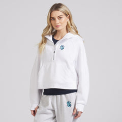 Seattle Kraken lululemon Women's Scuba Oversized Half-Zip Hoodie White