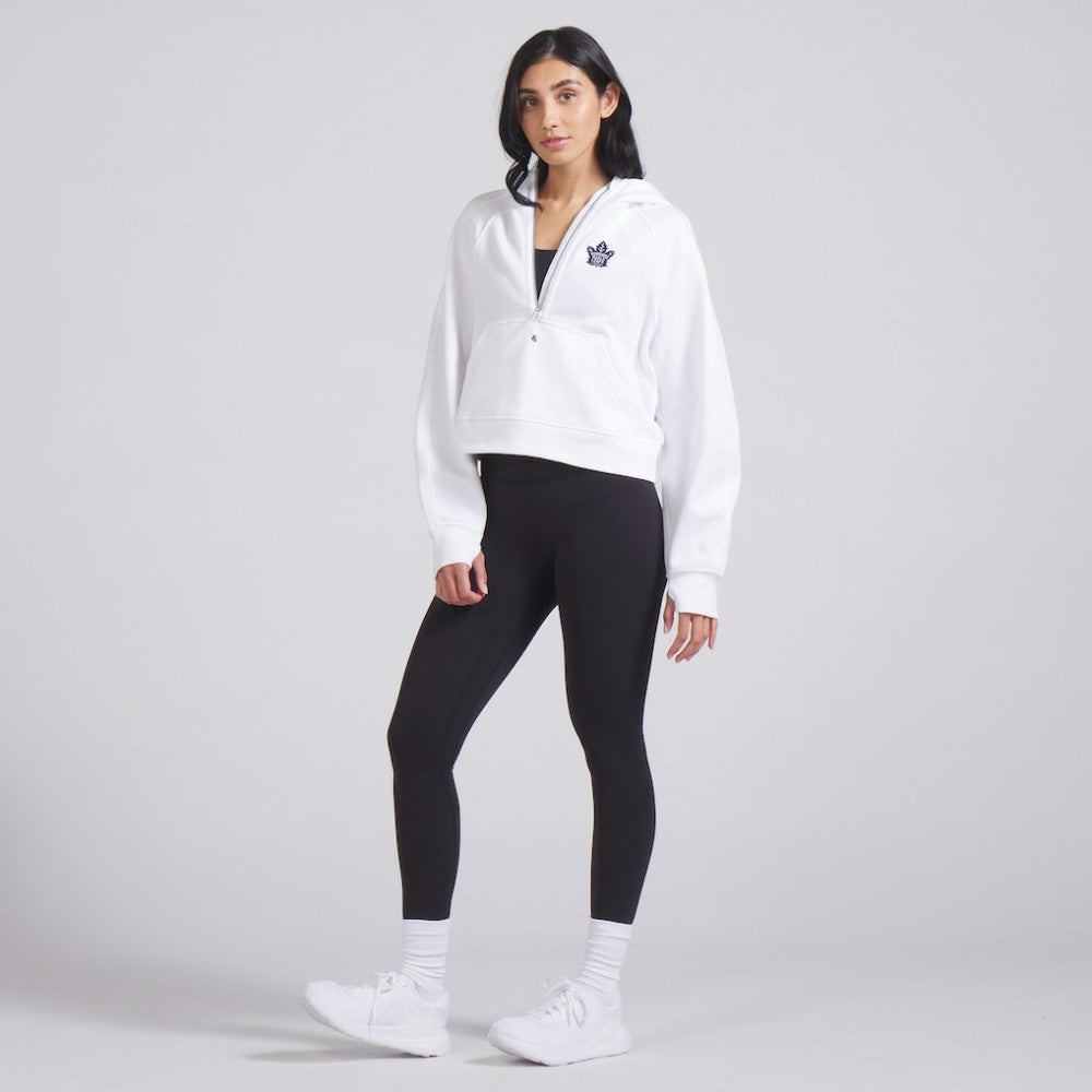 Toronto Maple Leafs - lululemon Women's Scuba Oversized Half-Zip Hoodie White