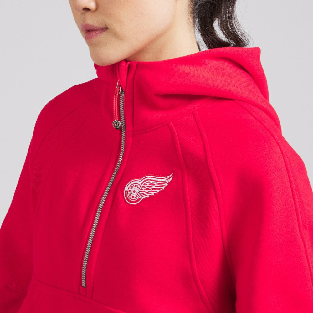 Detroit Red Wings - lululemon Women's Scuba Oversized Half-Zip Hoodie True Red