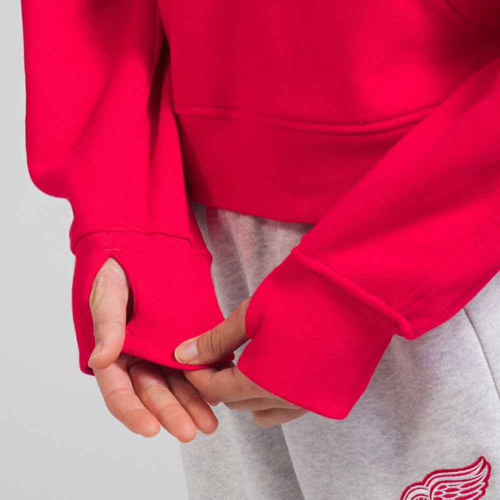 Detroit Red Wings - lululemon Women's Scuba Oversized Half-Zip Hoodie True Red