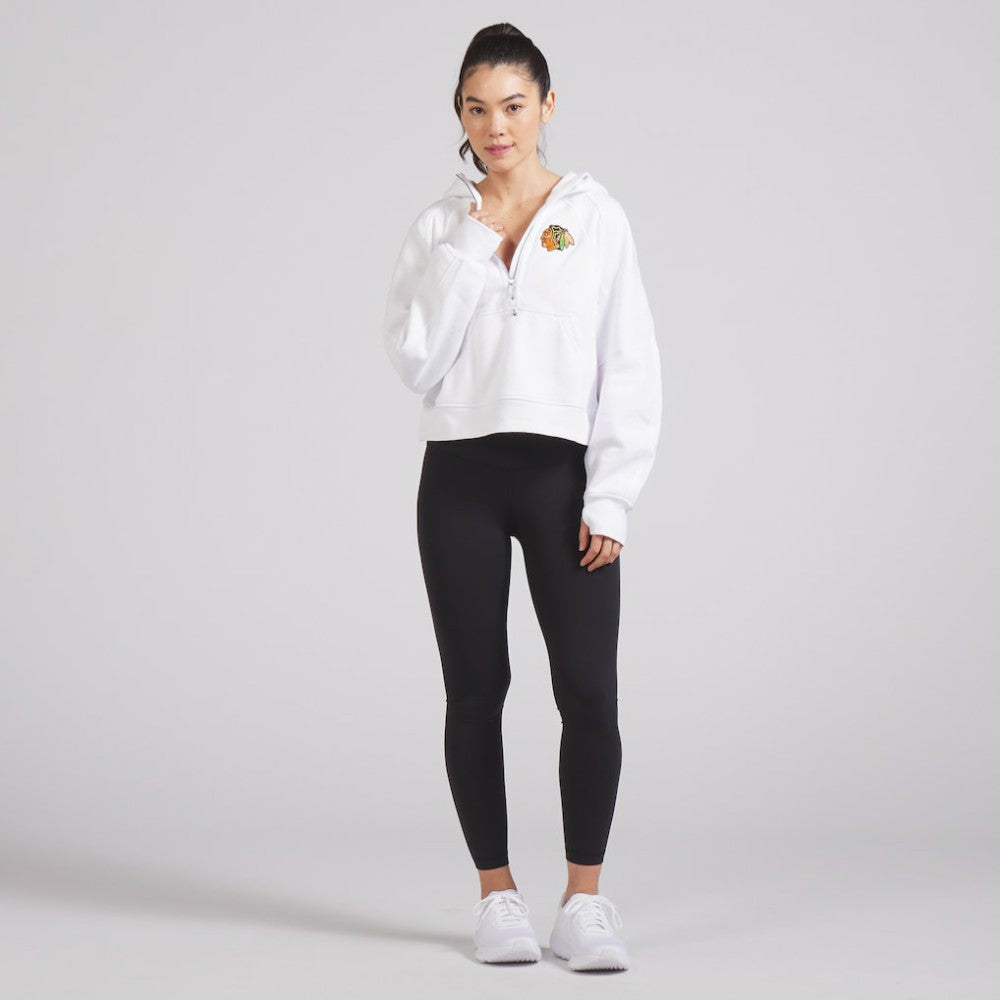 Chicago Blackhawks lululemon Women's Scuba Oversized Half-Zip Hoodie White
