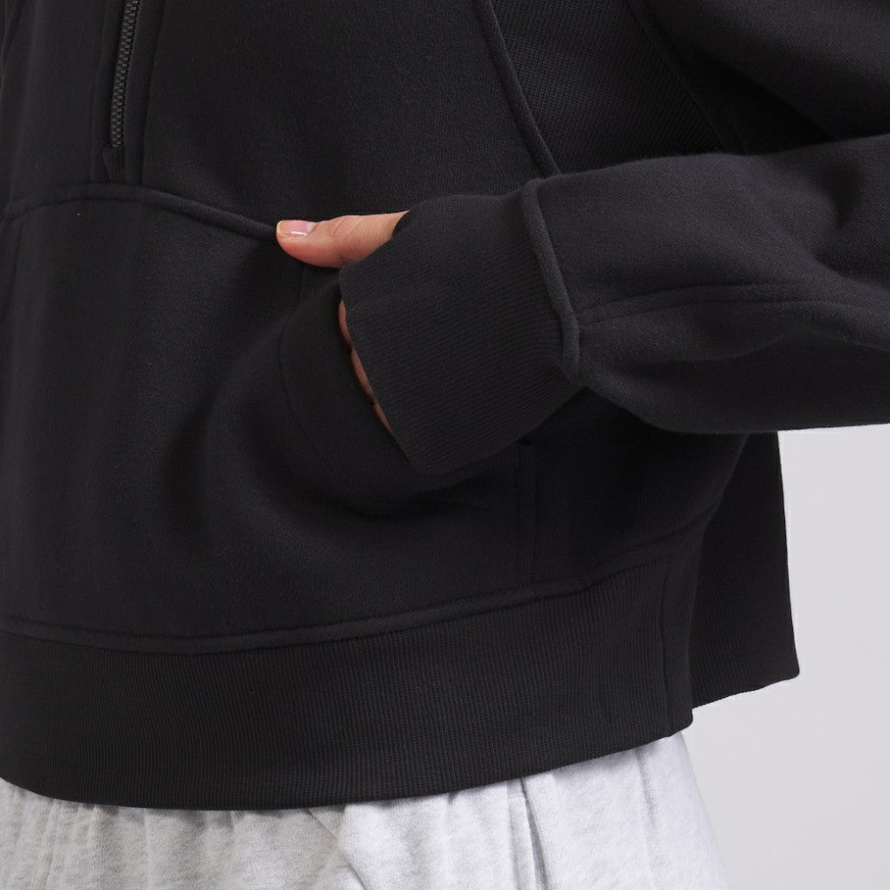 Chicago Blackhawks lululemon Women's Scuba Oversized Half-Zip Hoodie Black