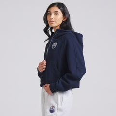 Edmonton Oilers - lululemon Women's Scuba Oversized Half-Zip Hoodie True Navy