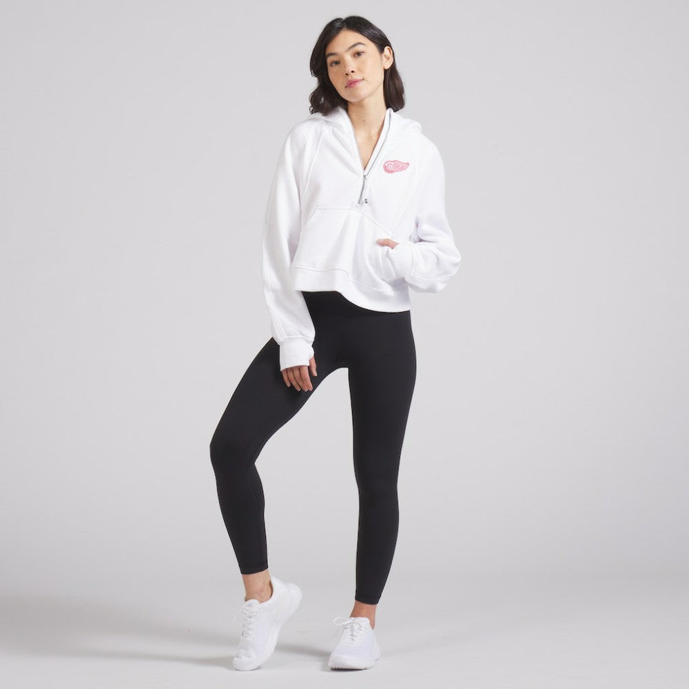 Detroit Red Wings - lululemon Women's Scuba Oversized Half-Zip Hoodie White