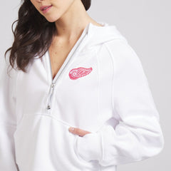 Detroit Red Wings - lululemon Women's Scuba Oversized Half-Zip Hoodie White