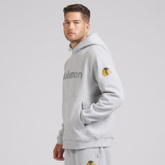 Chicago Blackhawks lululemon Steady State Pullover Hoodie Heathered Silver Drop