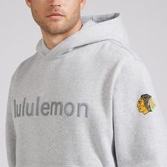 Chicago Blackhawks lululemon Steady State Pullover Hoodie Heathered Silver Drop