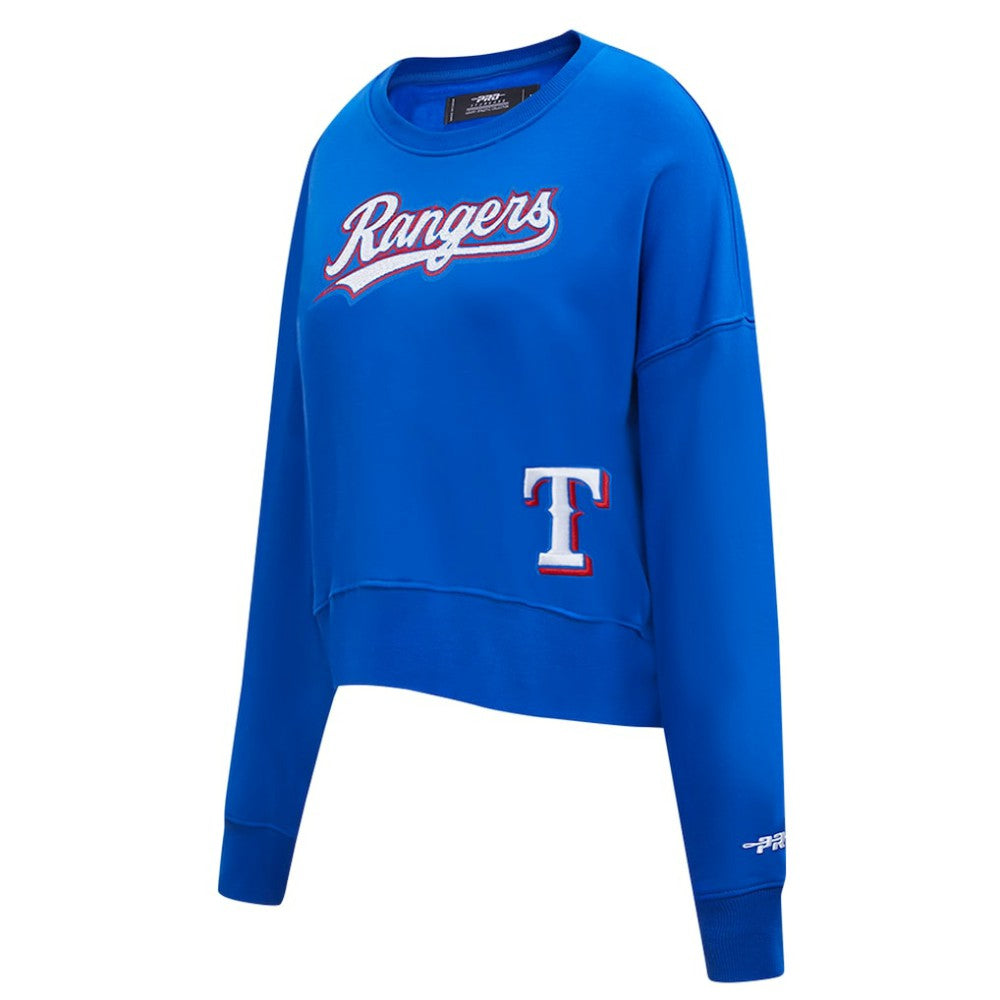 Texas Rangers Pro Standard Women's Game Day Classics Crewneck Pullover Sweatshirt Sale