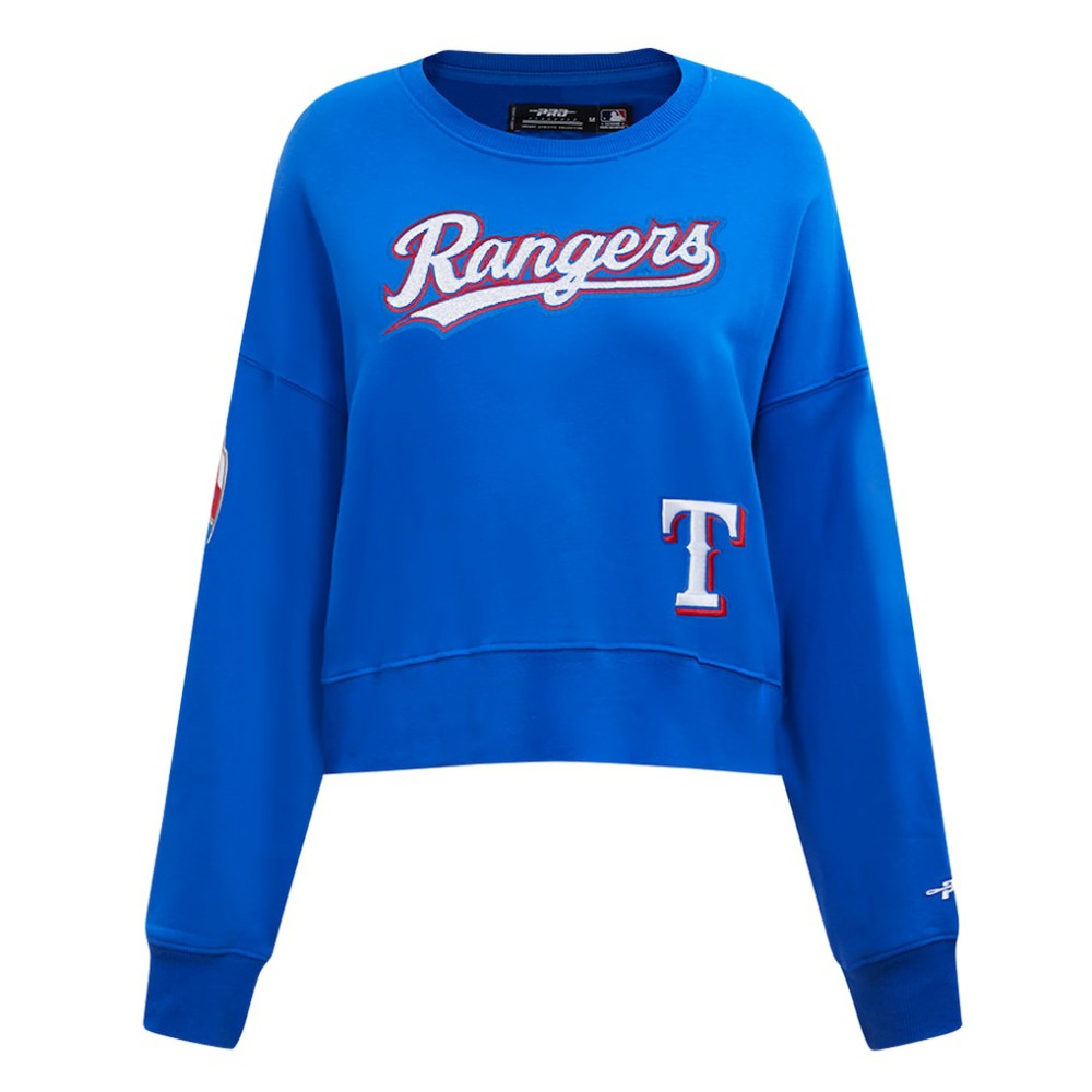 Texas Rangers Pro Standard Women's Game Day Classics Crewneck Pullover Sweatshirt Sale