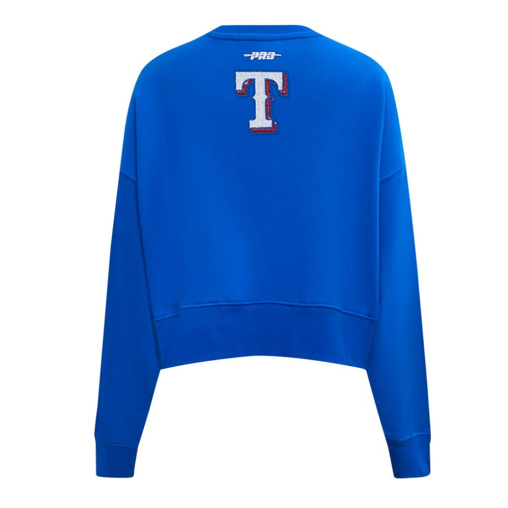 Texas Rangers Pro Standard Women's Game Day Classics Crewneck Pullover Sweatshirt Sale